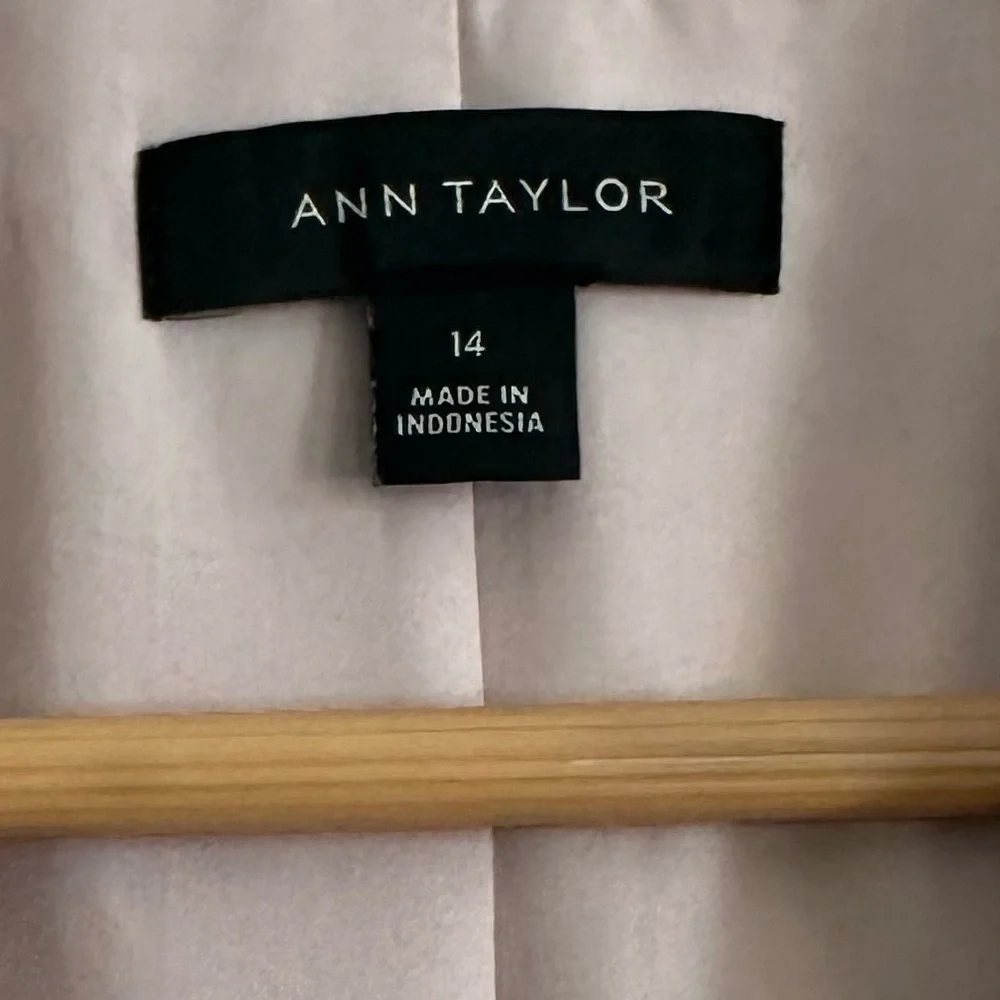 Ann Taylor Gorgeous Light Beige Faux Suede Blazer, NWOT - Picture 2 of 7